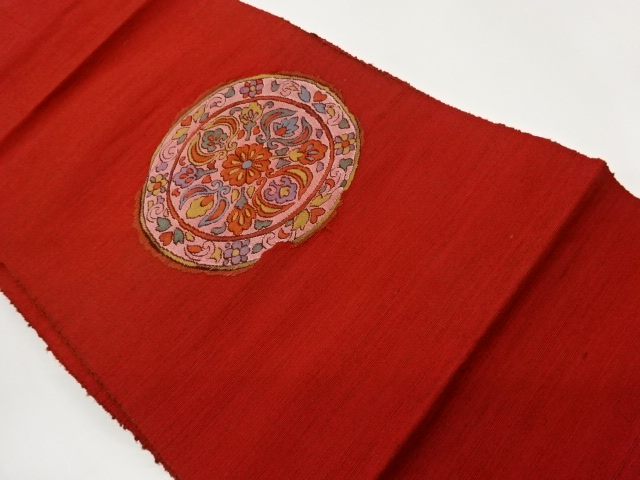 JAPANESE NAGOYA OBI / WOVEN FLOWER